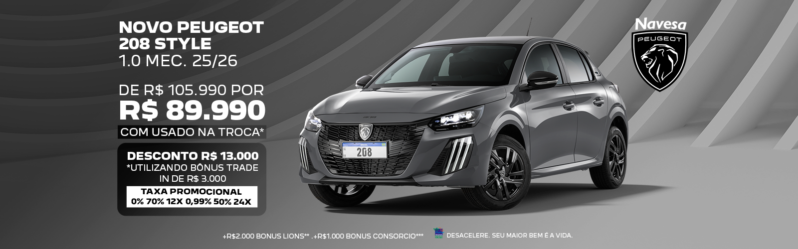 Novo Peugeot 208 Style