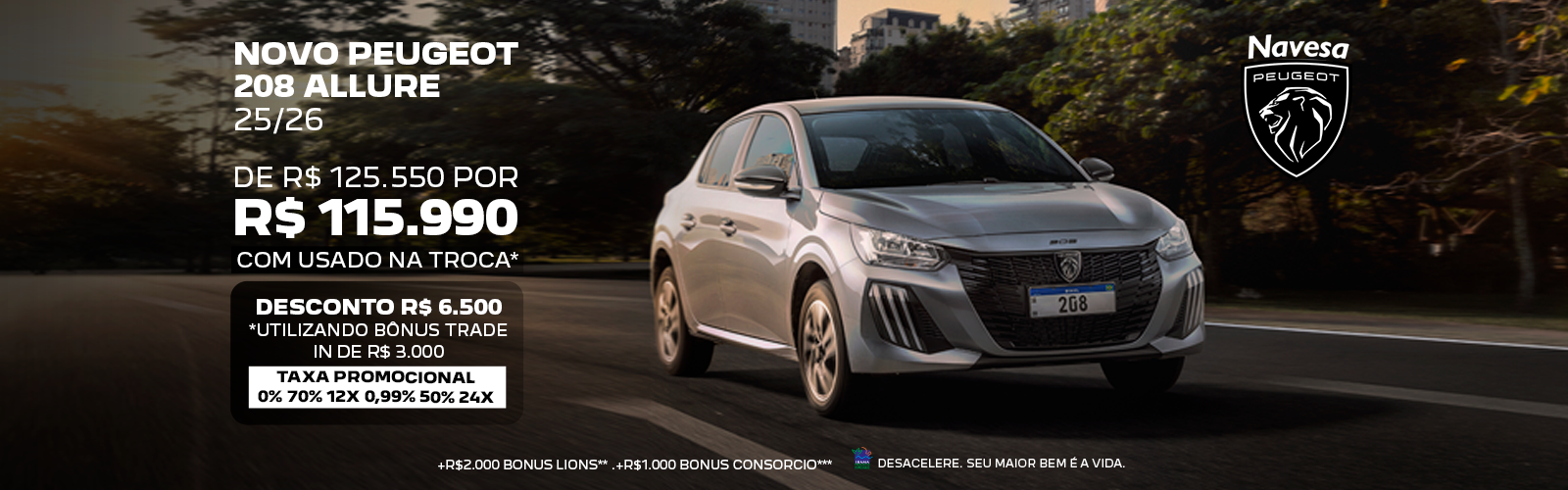 Novo Peugeot 208 Allure